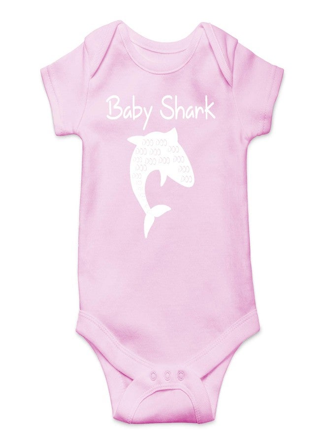 CBTwear Baby Shark Doo Doo - Baby Clothes - Funny Newborn Bodysuit Outfits for Boys and Girls (Newborn, Pink) - Image 1
