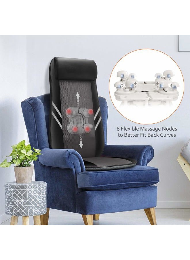 Snailax Shiatsu Massage Seat Cushion, 8 Flexible Nodes, Heat, Vibration, Full Back, Upper & Lower Massage, Office & Home Use - Image 3