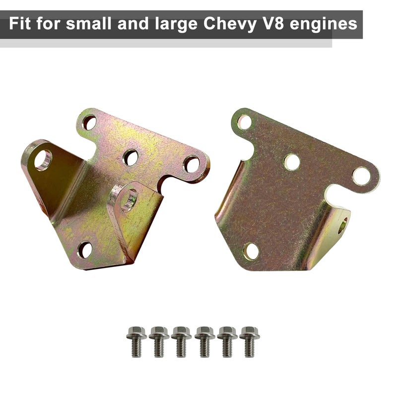 Fudatong Steel Motor Mount Kit for Chevy V8 SBC Engine Fixed Mount with Bolts 2 Pack - Image 4