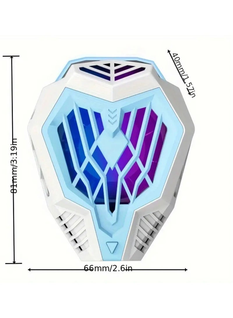 Arabest New Adjustable Mobile Phone Cooler Mobile Phone Cooling Fan, Universal MobilePhone Semiconductor Radiator, Dual Speed Adjustable Cooling Speed Designed For Mobile Gamers, Live Streaming Gamers(Purple)  - Image 4