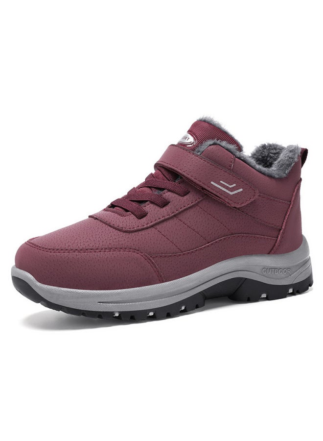 Cotton Shoes, Winter Shoes For The Elderly, Plus Velvet Thickened Cotton Boots, Large Size Boots, Couple Models, Outdoor Warm Snow Boots