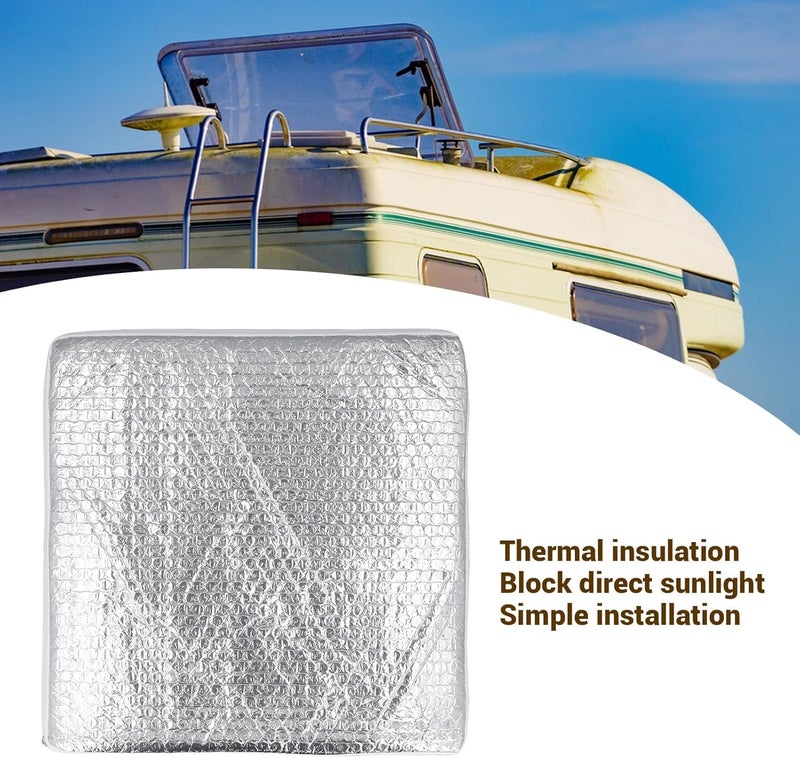 Thermal Insulation RV Sunroof Cover, Privacy RV Skylight Cover RV Vent Insulator with Reflective Surfaces for Standard 14 RV Vents - Image 5
