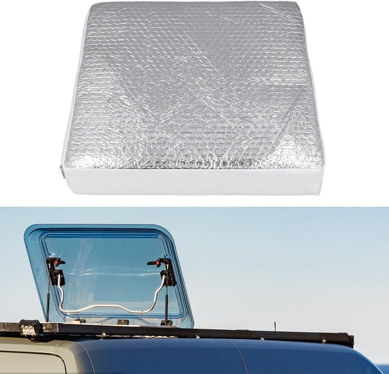 Thermal Insulation RV Sunroof Cover, Privacy RV Skylight Cover RV Vent Insulator with Reflective Surfaces for Standard 14 RV Vents - Image 4