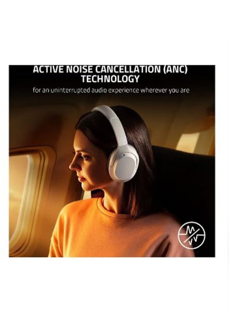 RAZER Opus X Wireless Low Latency Headset - Active Noise Cancellation (ANC), Bluetooth 5.0-60ms Low Latency, Customed-Tuned 40mm Drivers, Built-in Microphones - Mercury  - Image 2