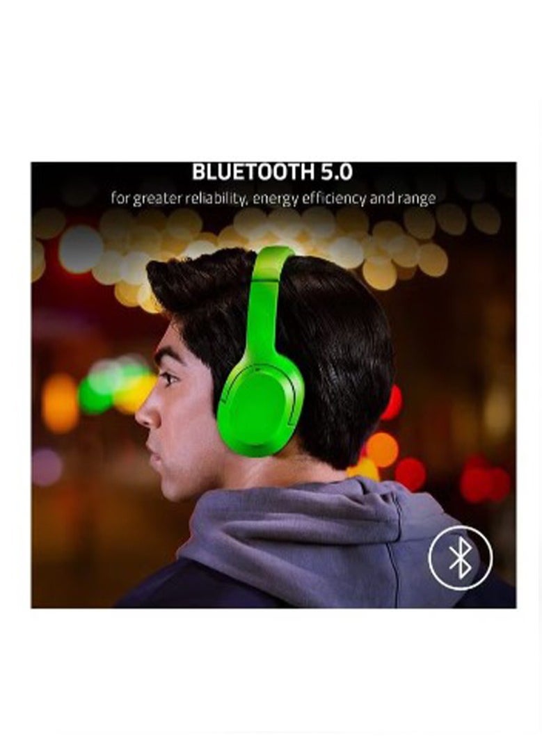 RAZER Opus X Wireless Low Latency Headset - Active Noise Cancellation (ANC), Bluetooth 5.0-60ms Low Latency, Customed-Tuned 40mm Drivers, Built-in Microphones - Mercury  - Image 5