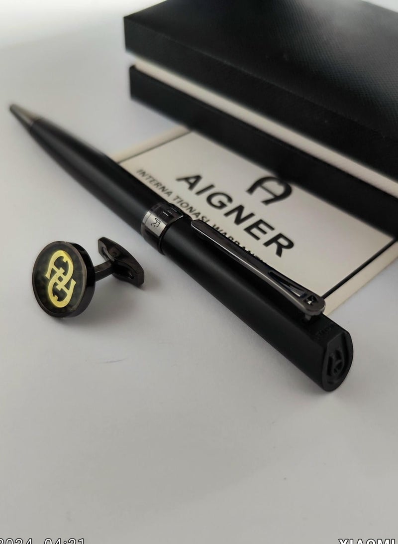 Aignis New Aigner pen and cufflink, latest version 