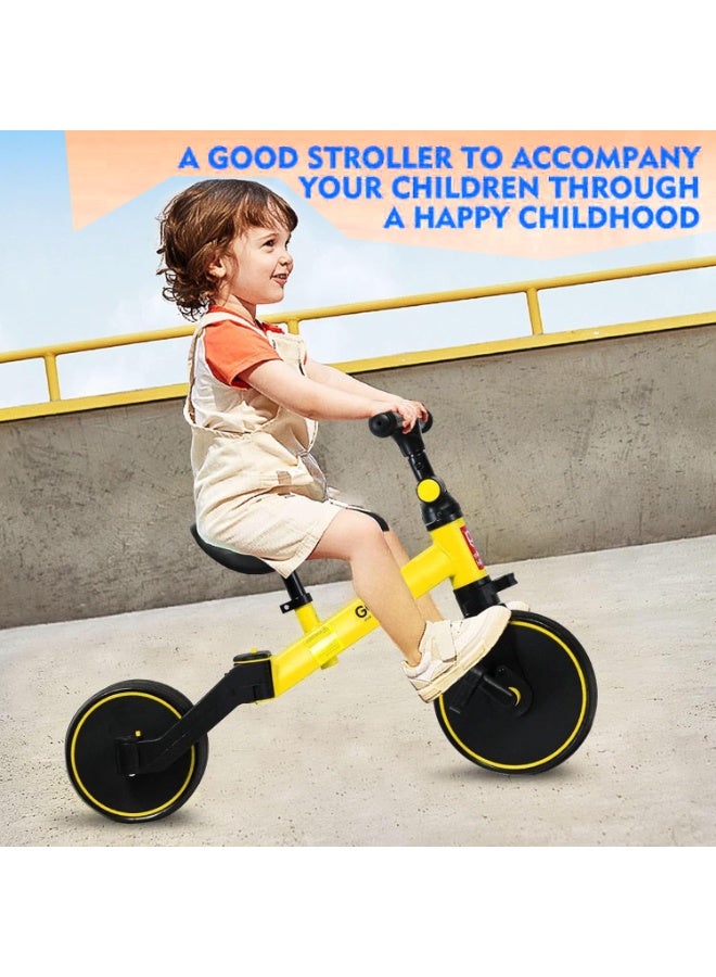 Good Girl 4-in-1 Toddler Balance Bike and Tricycle – Adjustable Seat Ride-On Toy for Kids Ages 1-4 Years, Convertible Baby Bike, First Trike for Toddlers, Indoor Outdoor Use, Push Pedal Training Bike - Image 4