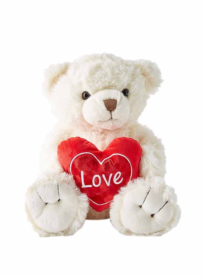 NIBEMINENT Cream Snuggles Bear With Heart 30cm - Image 1