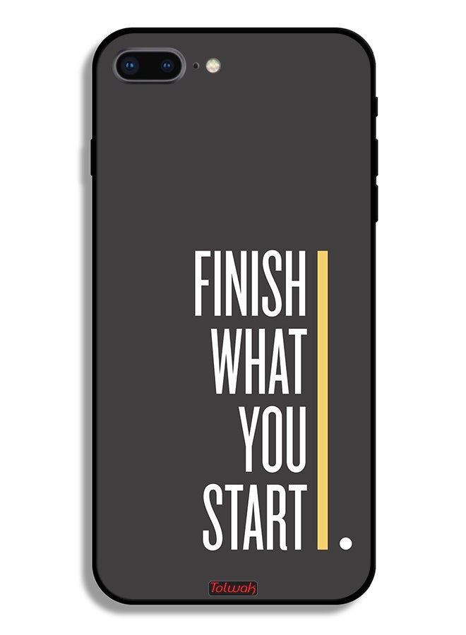 Tolwak Apple iPhone 8 Plus Protective Case Finish What You Start - Image 2