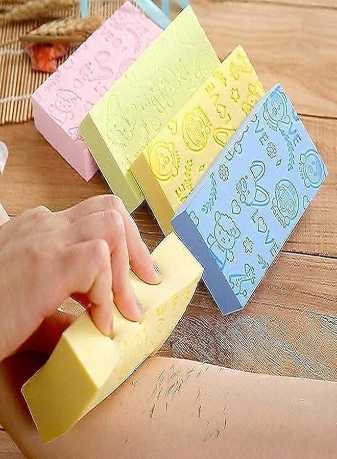 YUGANSHU Pack 2 Super Soft Bath Sponge Scrubber for Kids & Babies - Gentle Cleaning, Exfoliating, and Dead Skin Removal- Perfect for Men and Women(Multi Colour) (MultiColour) - Image 3