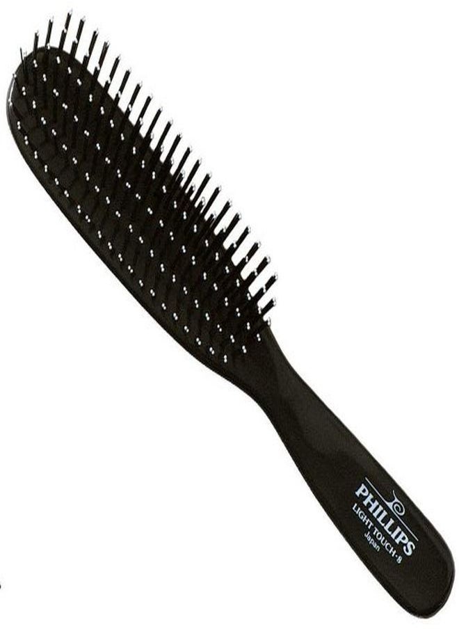 Phillips Brush - Light Touch 8 Nylon Black Styling Hair Brush - Image 1