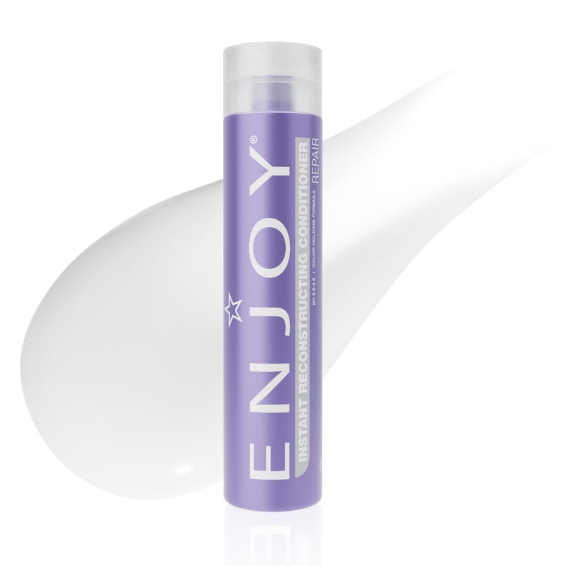 Enjoy Instant Reconstructing Conditioner for Damaged Hair, Lightweight Deep Moisturizing Conditioner with Keratin Amino Acids for Dry, Brittle, Over-Processed Hair, Color-Safe, 10 oz - Image 1