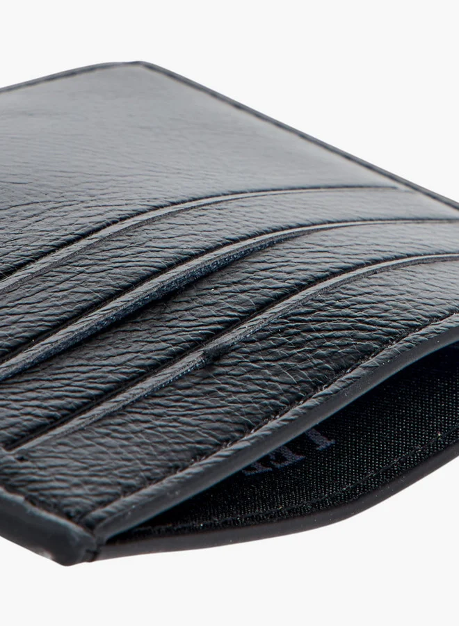 Lee Cooper BLACK Printed Card Holder with Open Top for Men | Best Price UAE