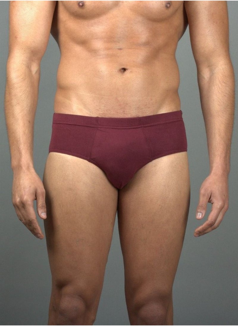 Jet Jet Underwear For Men Sold Brief-Burgundy  - Image 1