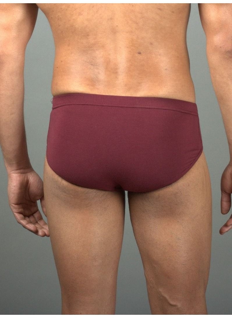 Jet Jet Underwear For Men Sold Brief-Burgundy  - Image 2