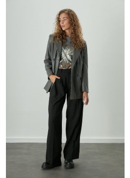 Manuka Dona Pleated Palazzo Trousers Black  - Image 3