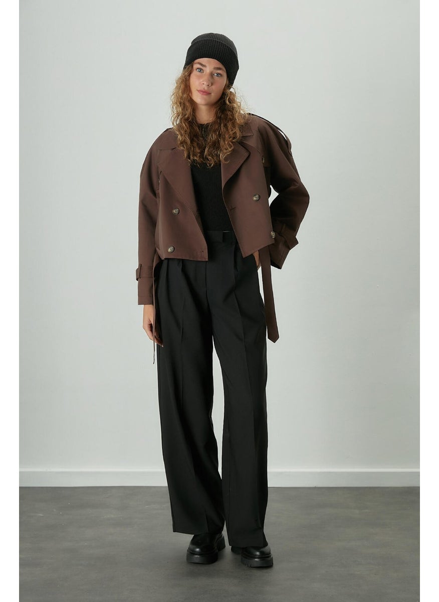 Manuka Dona Pleated Palazzo Trousers Black  - Image 2