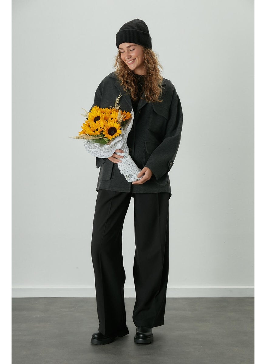 Manuka Dona Pleated Palazzo Trousers Black  - Image 5