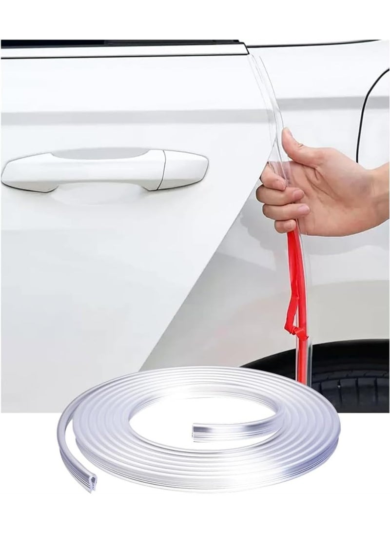 Car Door Edge Guards, 5m Transparent Sealed Door Edge Protection, Anti-Collision Protector Strips Guards, Clear Anti-Scratch Trim Molding, Auto Accessories Universal for Most Cars - Image 1