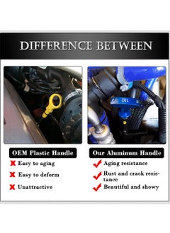 AROAQ Car Oil Dipstick Handle, T Shaped Easy Grip Transmission Oil Caliper Pull Handle, Durable And Reliable Auto Engine Oil Handle Fit, Engine Dipstick Tool With Rubber Ring, (1pc, Blue)  - Image 3