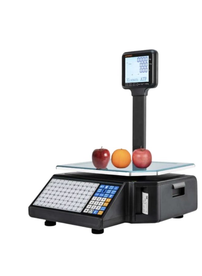 ATP Norx Barcode Label Scale SC 30 Barcode Scale Supermarket Commodity Weight Price Calculation Digital Electronic Weight Scale - Image 1