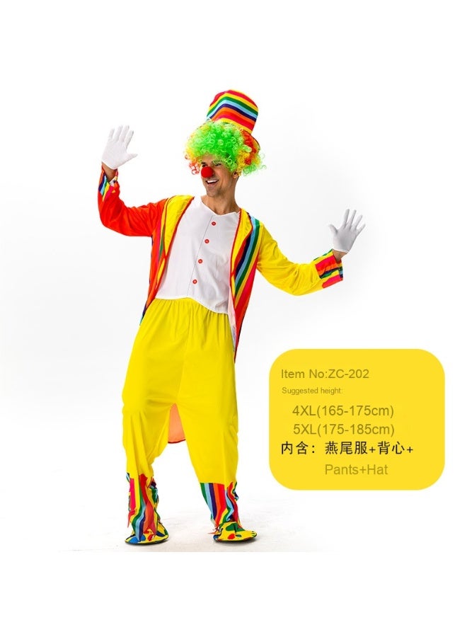 Loquat Adult Clown Costume - Perfect Choice for Carnival Parties