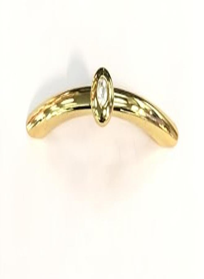 Kitchen Cabinet Handle, Pull Handle, Golden Color, Italian Made, Size 96 Mm, 9.6 Cm, Handle Height 2 Cm - Image 1