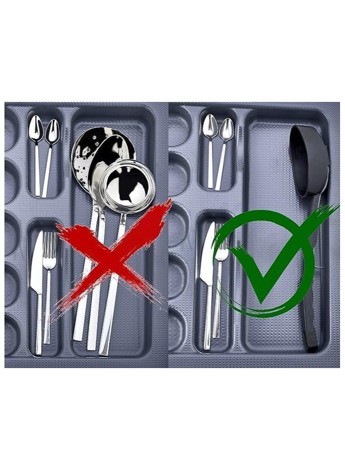 Multifunctional Colander Spoon and Ladle All In One - Fireproof Non-Stick Quality Plastic - Premium Unique Kitchen Gadget - Strainer and Colander - Use Every Day - Easy to Clean - Space-Saving Tool