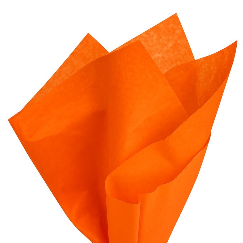PMLAND Premium Quality Gift Wrapping Tissue Paper  Orange Color  Large Size 26 Inches x 20 Inches 60 Sheets