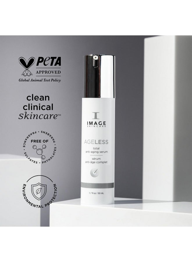 IMAGE SKINCARE IMAGE Skincare, AGELESS Total Serum, AHA Anti-Aging Face Serum with Peptides to Firm, Hydrate, Smooth Wrinkles and Even Tone, 1.7 fl oz  - Image 3