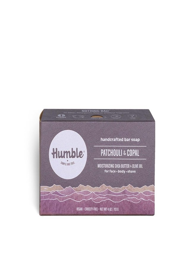 HUMBLE SIMPLE AND TRUE. Humble Brands Handcrafted Bar Soap, Organic Cold Processed Soap Bars, Moisturizing Face & Body Cleanser - Patchouli & Copal - Image 1