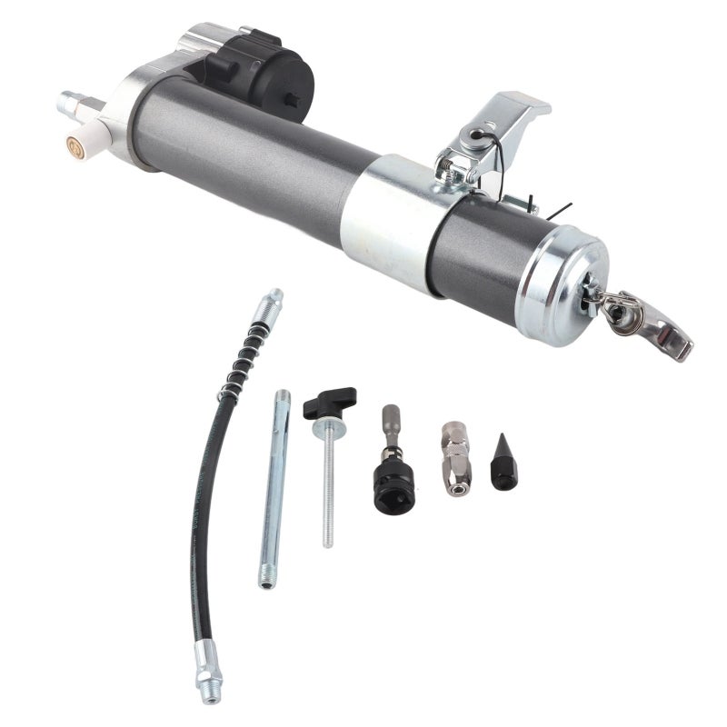 Grease Gun Attachment 600CC Capacity Converts Electric Drill - 12000PSI High Pressure Aluminium Alloy for Cordless Lubrication - Image 5