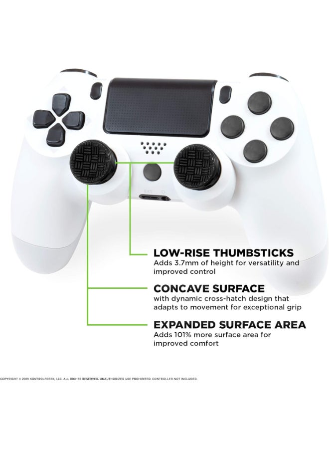 كنترول فريك KontrolFreek Omni for PlayStation 4 (PS4) and PlayStation 5 (PS5) | 2 Performance Thumbsticks | 2 Low-Rise Concave | Black - Image 2