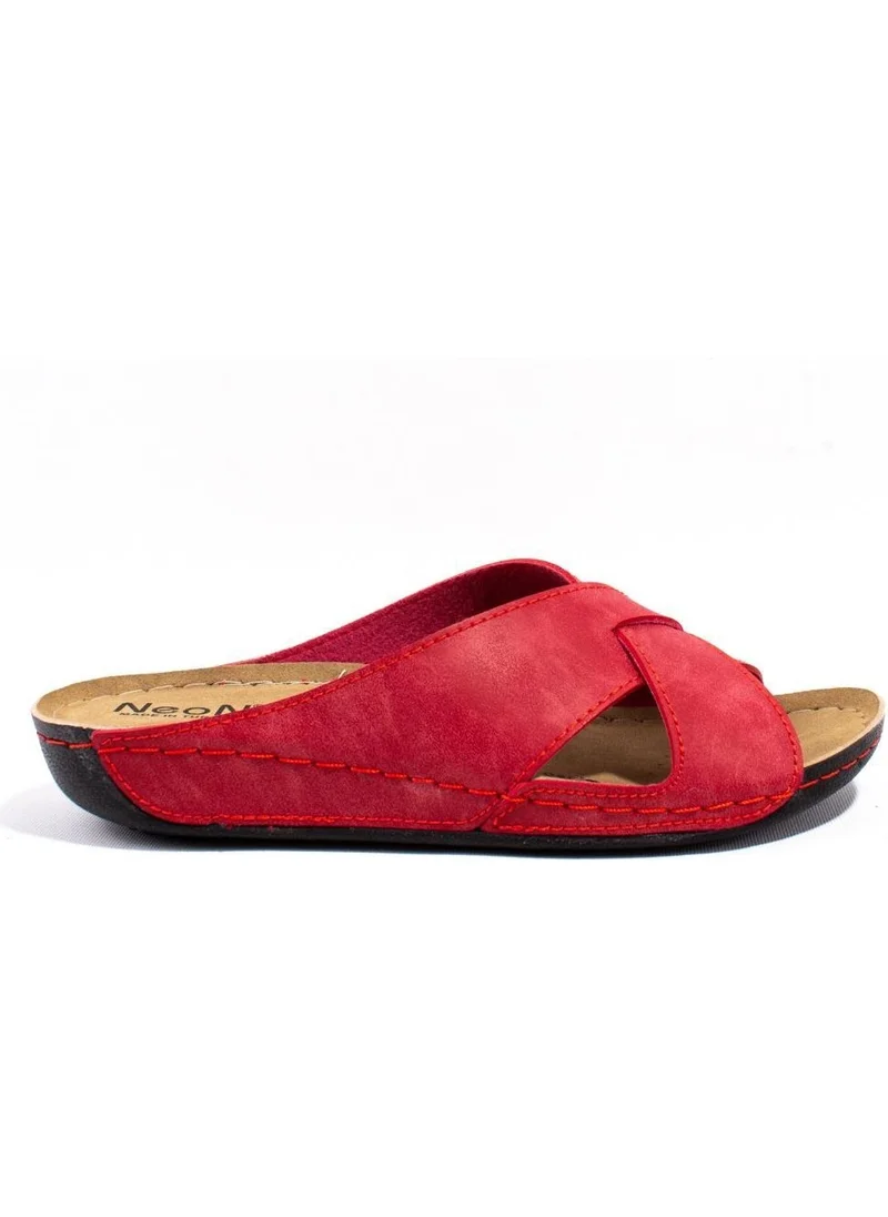 Dagoster DZA37-514 Red Daily Orthopedic Women's Slippers