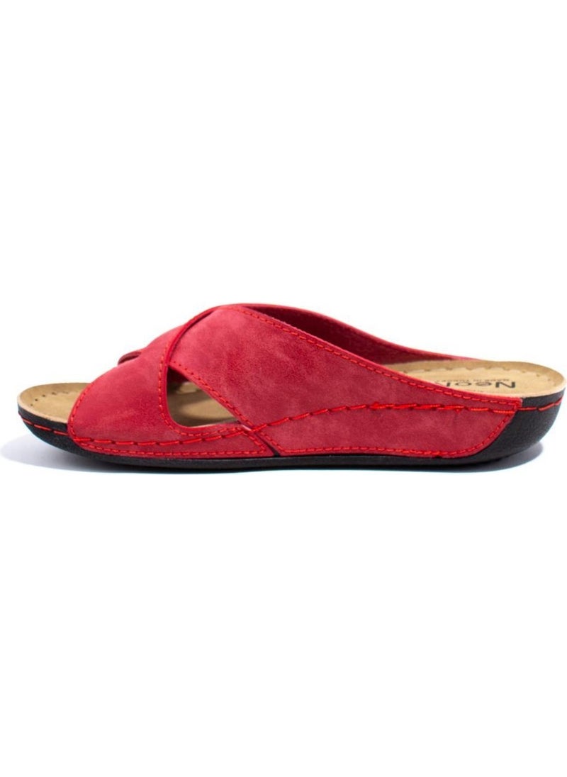 Dagoster DZA37-514 Red Daily Orthopedic Women's Slippers  - Image 3