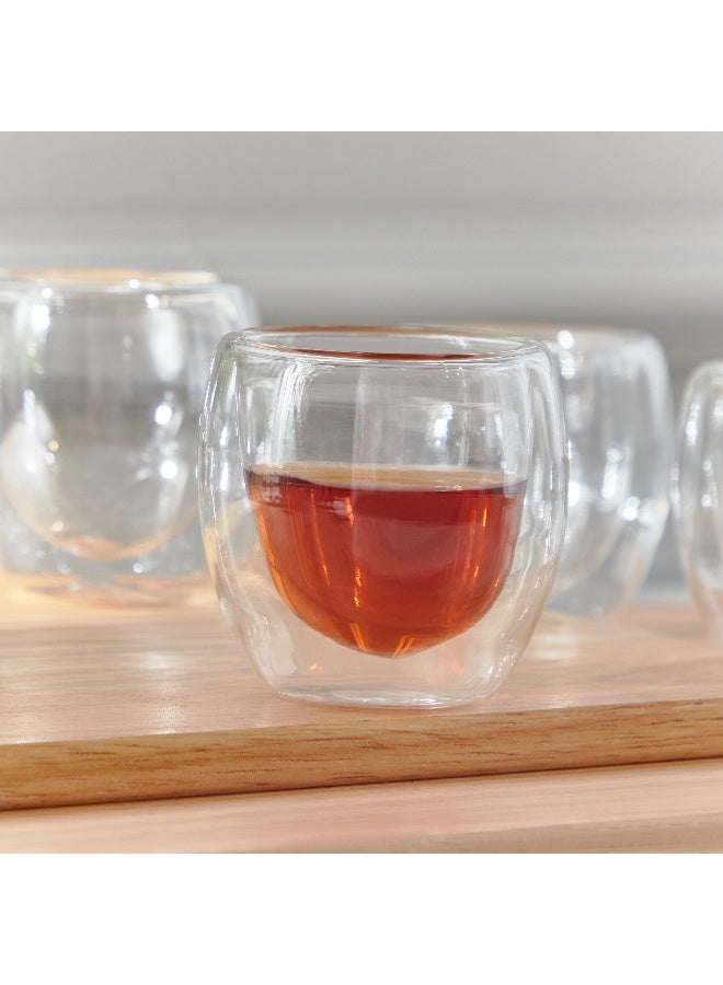 Home Box مجموعة أكواب مزدوجة الجدار 4 قطع سعة 80 مل - Image 1