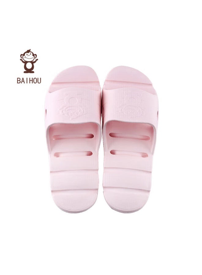 Baihou Leak-proof Water Summer Wear-resistant Home Bathroom Quick-drying Indoor Uni Slippers 1802 Pink 39-40 - Image 2