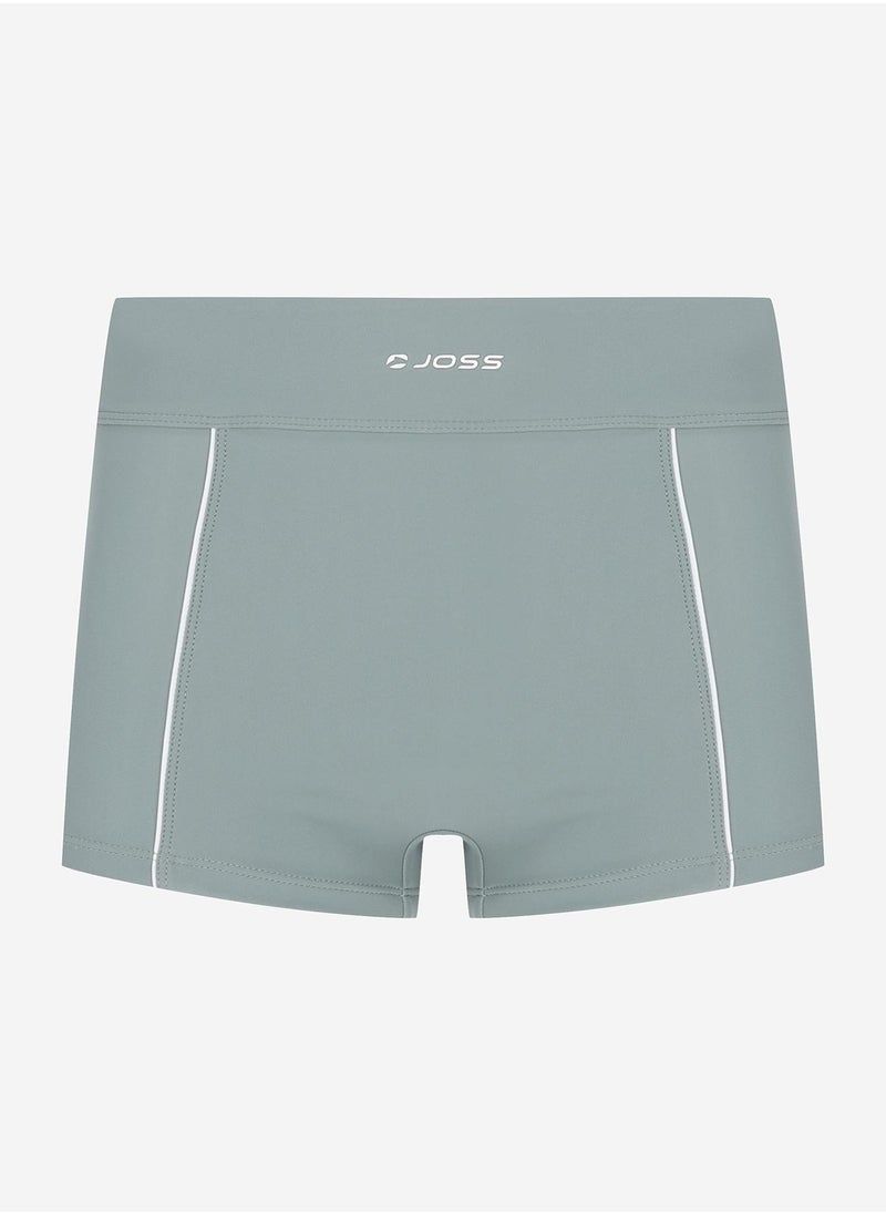 Joss Joss Women's Green/White Swimming Trunks – Creora Highclo Fiber for Chlorine Resistance, UPF 50+ UV Protection, Comfortable Fit for Active Women  - Image 4