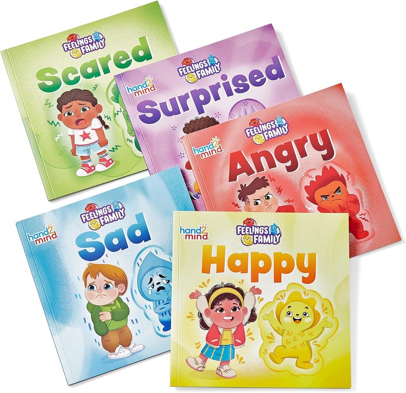 hand2mind hand2mind Feelings Family Core Emotions Book Set Social Emotional Books for Kids Calm Down Corner Supplies Preschool Learning Activities Calming Corner Classroom Toddler Easter Basket Stuffers - Image 2