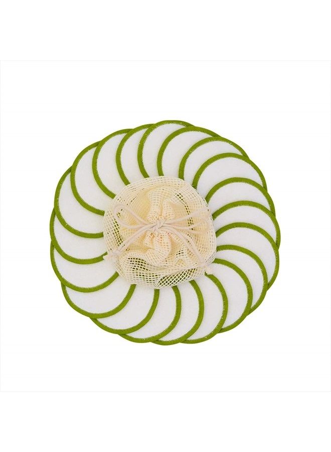 Minasuki 20 Pack Reusable Makeup Remover Pads - Bamboo Reusable Cotton Rounds for Toner, Washable Eco-Friendly Pads for All Skin Types with Cotton Laundry Bag - Image 4