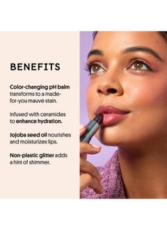 Winky Lux Winky Lux Glimmer Balm, pH Lip Balm, Color Changing Lipstick and Tinted Lip Balm, Vegan & Cruelty Free Lip Balm, Hydrate & Plump, Purple Mauve Lipstick, Aurora  - Image 3