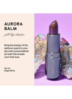 Winky Lux Winky Lux Glimmer Balm, pH Lip Balm, Color Changing Lipstick and Tinted Lip Balm, Vegan & Cruelty Free Lip Balm, Hydrate & Plump, Purple Mauve Lipstick, Aurora  - Image 2