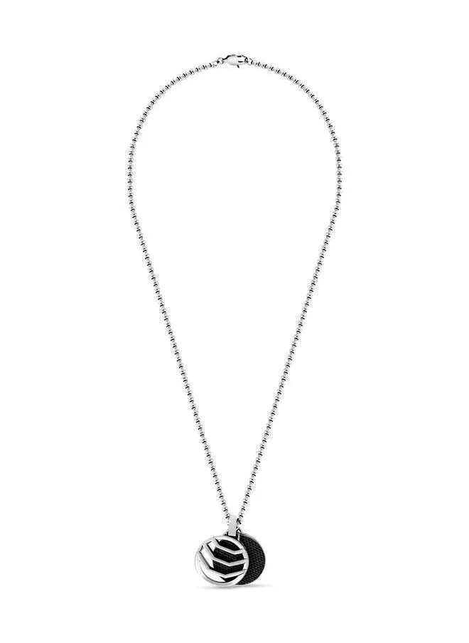 McLaren Stormy Stainless Steel Silver Necklace for Men