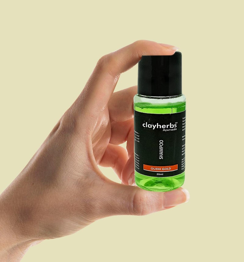 Clayherbs (20ml) Pack Of (100) Bulk Mini Travel Size Shampoo, Hotel Toiletries Kit, Guest Room Amenities, Hotel Shampoo, Hospitality Toiletry - Image 4
