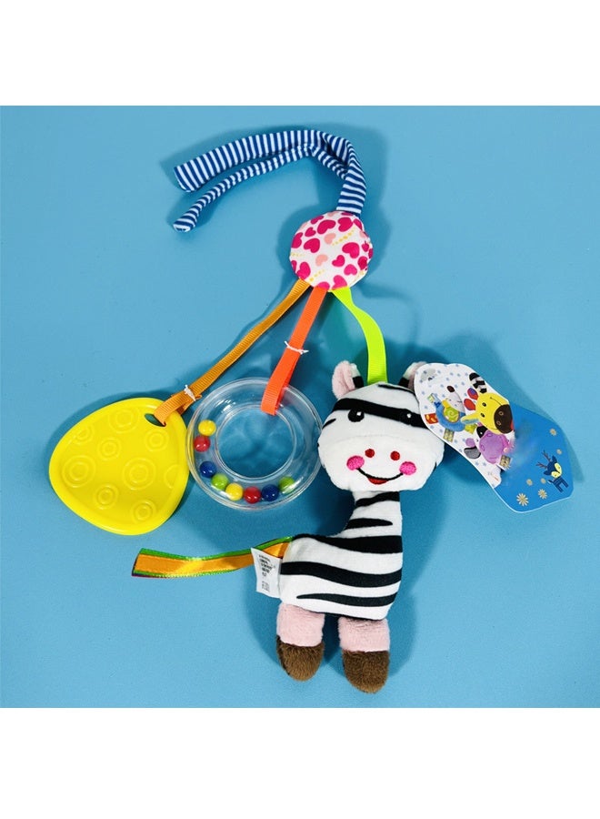 Rotating Lathe Hanging Ring Rattle - Musical Crib Toy with 360° Spin Adjustable Strap for Baby's Visual/Auditory Development, Sleep & Early Learning - BPA-Free for Cribs Strollers  - Image 1