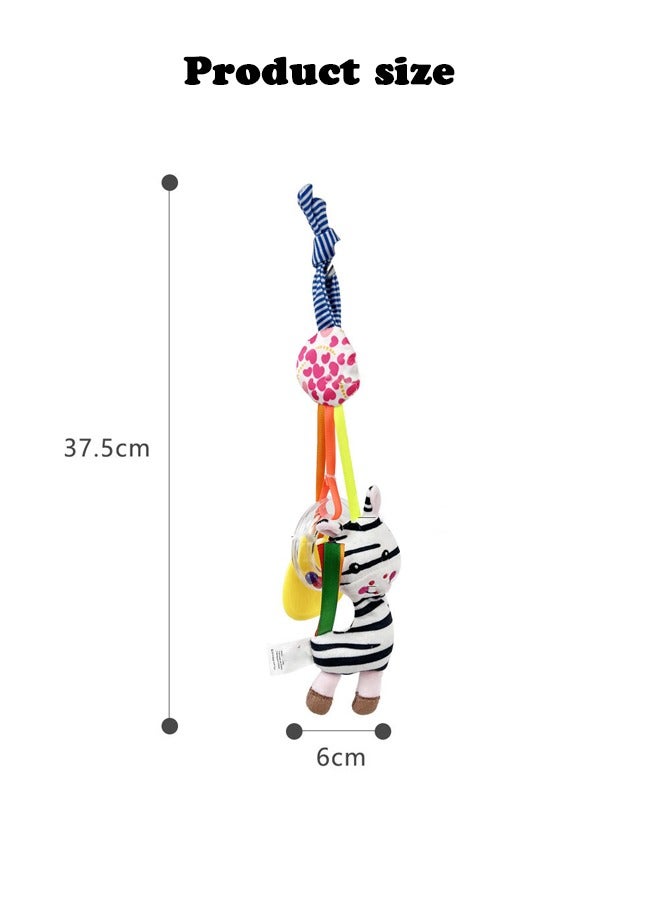 Rotating Lathe Hanging Ring Rattle - Musical Crib Toy with 360° Spin Adjustable Strap for Baby's Visual/Auditory Development, Sleep & Early Learning - BPA-Free for Cribs Strollers  - Image 5