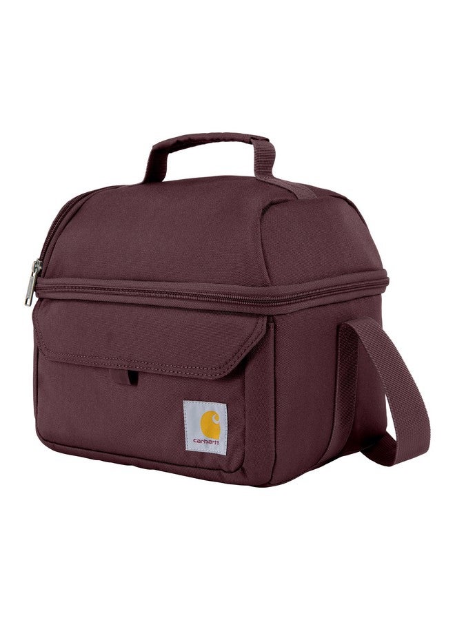 carhartt Carhartt 12 Can Two Compartment Lunch Box | Durable, Fully-Insulated Lunch Bag for Women & Men, Large Lunchbox (Port)  - Image 1