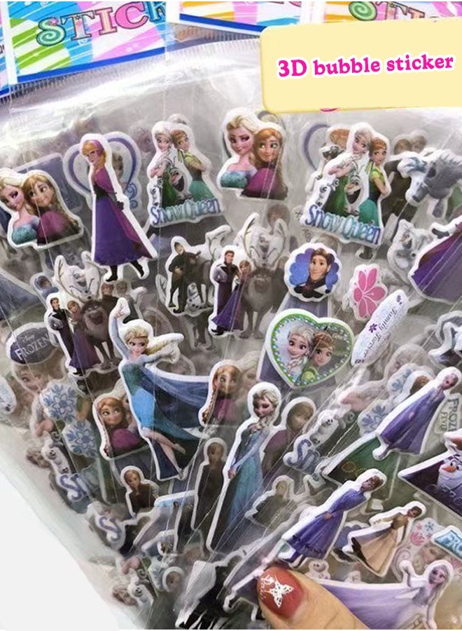 Frozen Themed   Blue   School Backpack And  Children's Stickers - Image 3