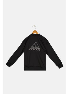 Adidas Kids Girl Sportswear Long Sleeve Outdoor Jacket, Black  - Image 2
