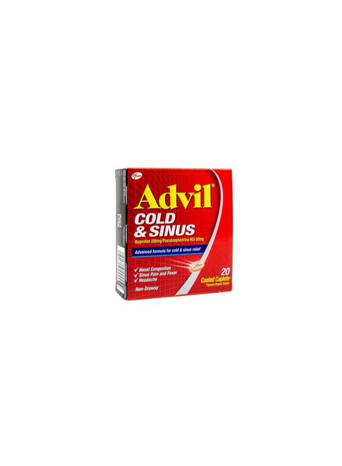 Advil Cold And Sinus Relief  20's Coated Caplets